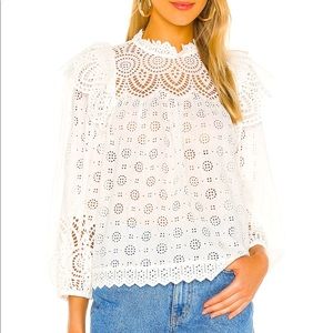 Ulla Johnson Holland eyelet blouse (sz 4)